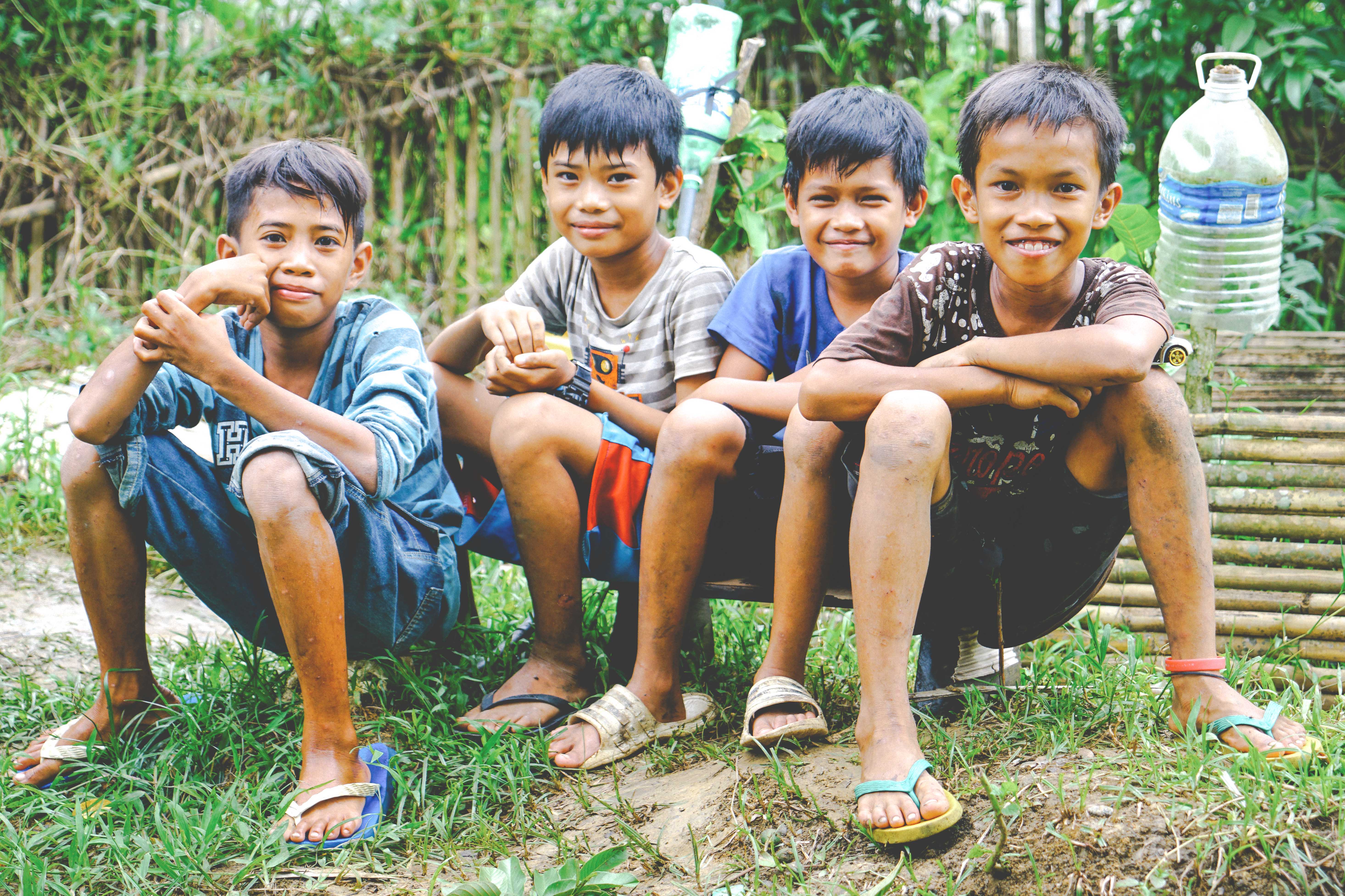 Child looking at camera