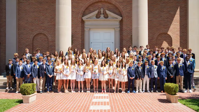 Group of students celebrating graduation