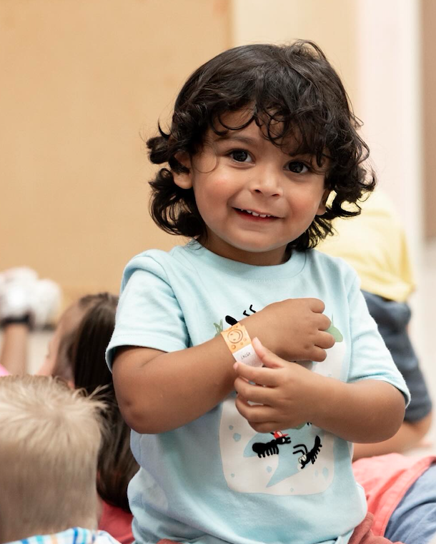 Little boy playing with phone
