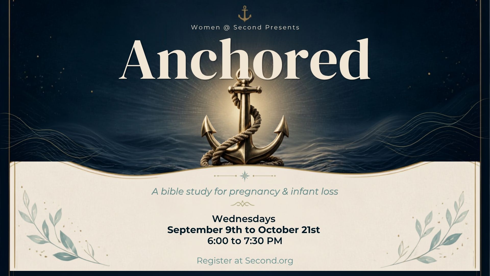 Women @ Cypress- Anchored Bible Study (Wednesdays 6pm)- Fall 2026